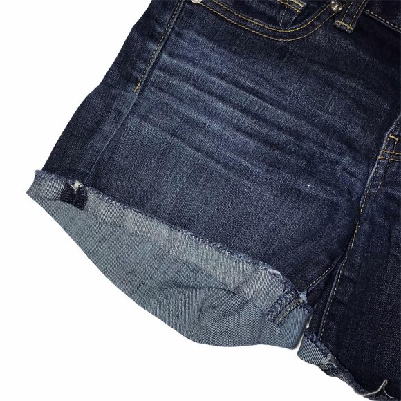 American Eagle Distressed Frayed Stretch Shorts 4 - Picture 4 of 8